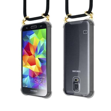 Samsung Galaxy S5 / S5 NEO Skal Fodral Kedja (Svart)