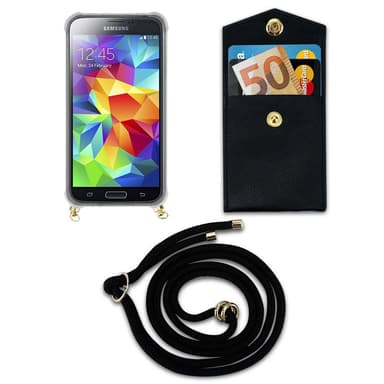 Samsung Galaxy S5 / S5 NEO Skal Fodral Kedja (Svart)