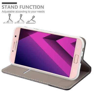 Samsung Galaxy A7 2017 Plånboksfodral Skal (Grå)
