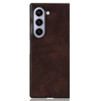 SKALO Samsung Z Fold6 PU-Läder Skal - Brun