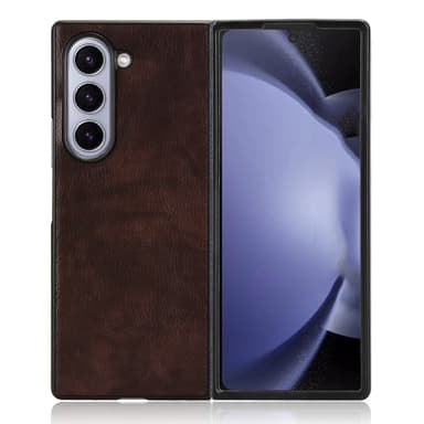 SKALO Samsung Z Fold6 PU-Läder Skal - Brun