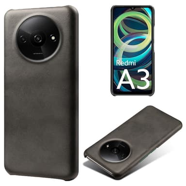 SKALO Xiaomi Redmi A3 PU-Läder Skal - Svart