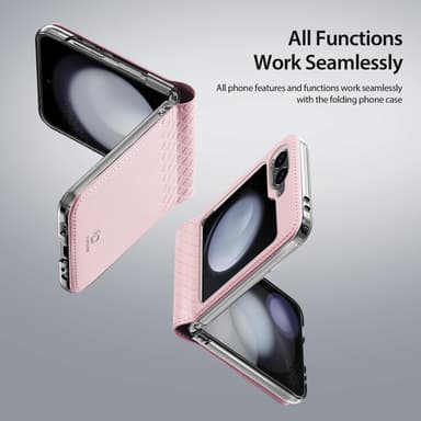 DUX DUCIS Samsung Z Flip6 Bril-Series Fold Skal - Rosa
