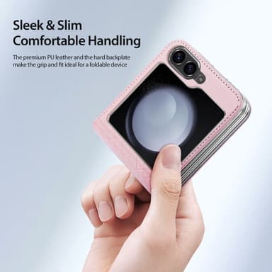 DUX DUCIS Samsung Z Flip6 Bril-Series Fold Skal - Rosa
