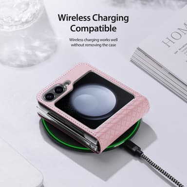 DUX DUCIS Samsung Z Flip6 Bril-Series Fold Skal - Rosa