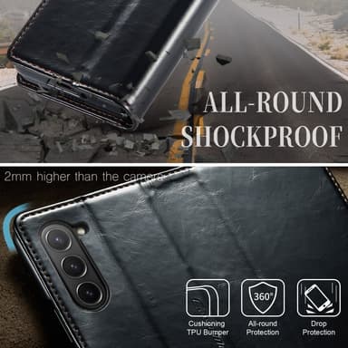 CaseMe Samsung Z Fold6 Plånboksfodral - Svart
