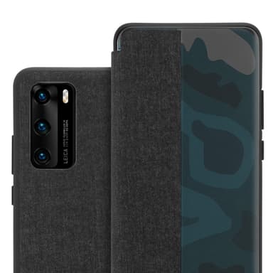 Huawei P40 Plånboksfodral Skal (Svart)