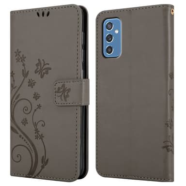 Samsung Galaxy M52 5G Plånboksfodral Skal (Grå)