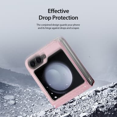DUX DUCIS Samsung Z Flip6 Bril-Series Fold Skal - Rosa