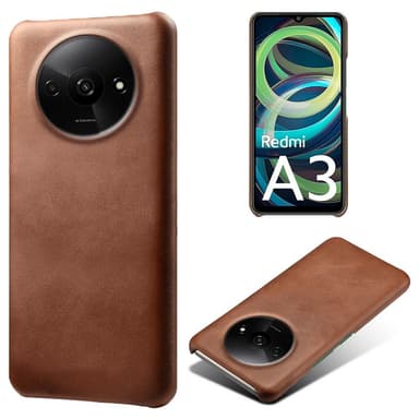 SKALO Xiaomi Redmi A3 PU-Läder Skal - Brun