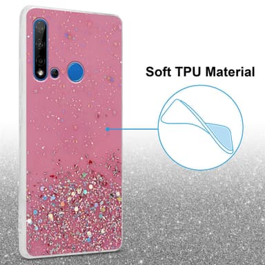 Huawei NOVA 5i / P20 LITE 2019 Skal Fodral Case (Rose)