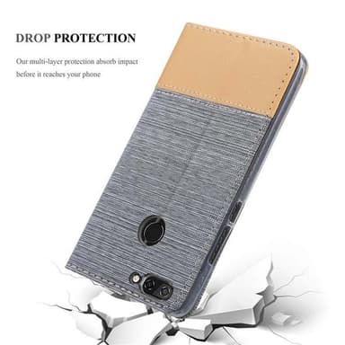 ZTE Blade V9 Plånboksfodral Skal (Grå)