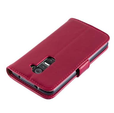 LG G2 Plånboksfodral Skal (Röd)
