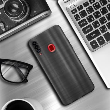 Samsung Galaxy A20s Skal Fodral Case (Svwart)