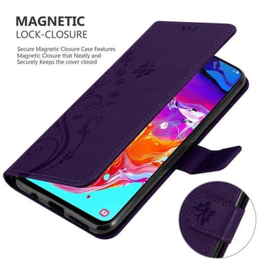 Samsung Galaxy A70 / A70s Plånboksfodral Skal (Lila)