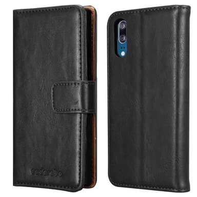 Huawei P20 Plånboksfodral Skal (Svart)