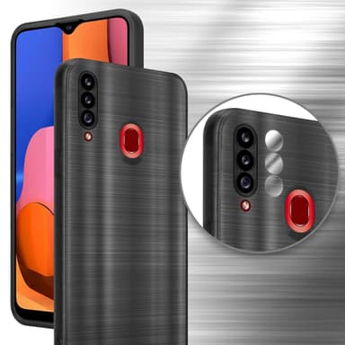 Samsung Galaxy A20s Skal Fodral Case (Svwart)