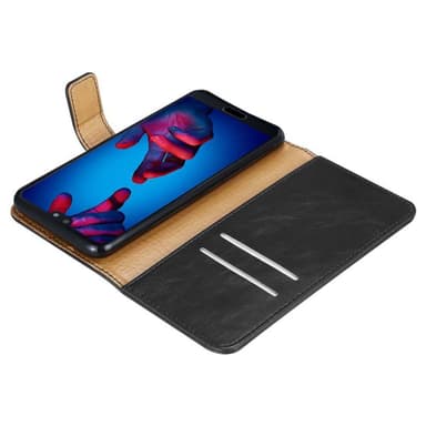 Huawei P20 Plånboksfodral Skal (Svart)
