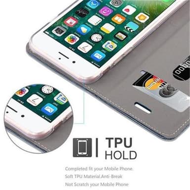 iPhone 7 / 7S / 8 / SE 2020 Plånboksfodral Skal (Blå)