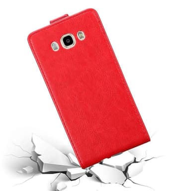 Samsung Galaxy J7 2016 Flipfodral Skal (Röd)