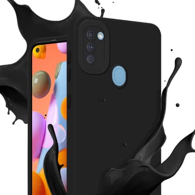 Samsung Galaxy A11 / M11 Skal Fodral Case (Svart)