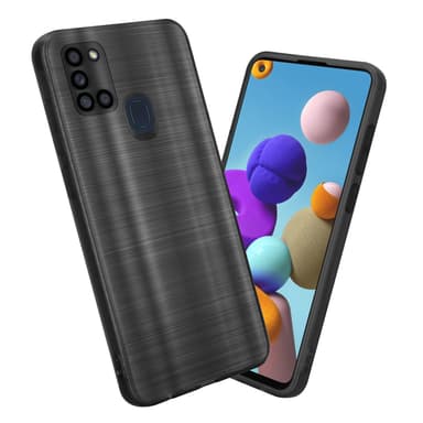 Samsung Galaxy A21s Skal Fodral Case (Svwart)