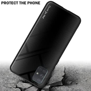 Samsung Galaxy A71 4G Skal Fodral Case (Svart)
