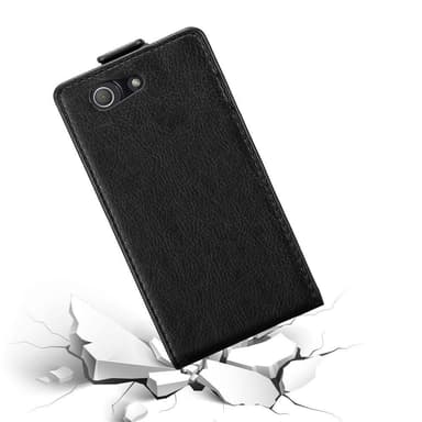 Sony Xperia Z3 COMPACT Flipfodral Skal (Svart)
