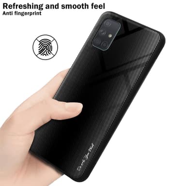 Samsung Galaxy A71 4G Skal Fodral Case (Svart)