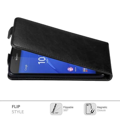 Sony Xperia Z3 COMPACT Flipfodral Skal (Svart)