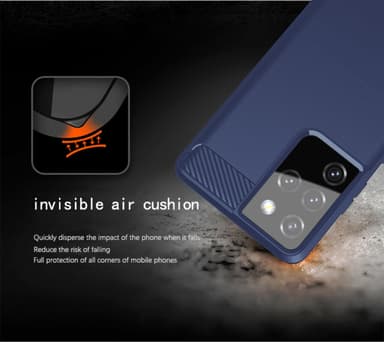 Samsung Galaxy S21 ULTRA Skal Fodral Case (Blå)