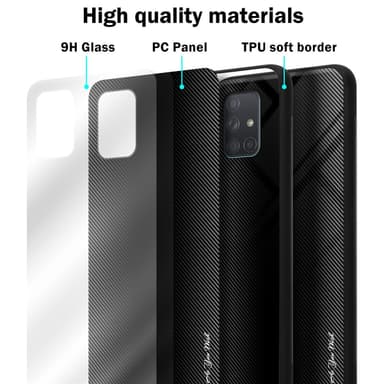 Samsung Galaxy A71 4G Skal Fodral Case (Svart)