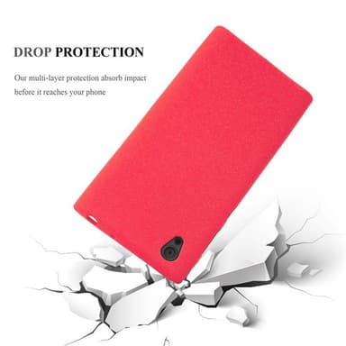 Skal Sony Xperia L1 Fodral Case (Röd)