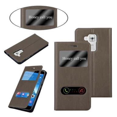 Huawei NOVA PLUS Plånboksfodral Skal (Brun)