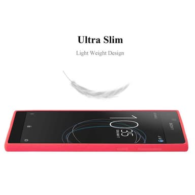 Skal Sony Xperia L1 Fodral Case (Röd)
