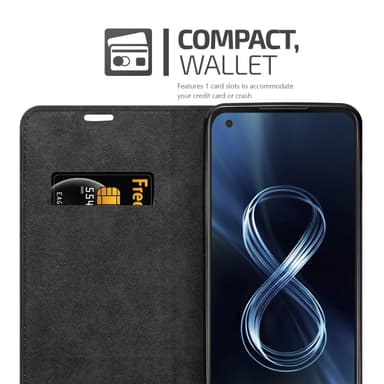 Asus ZenFone 8 Skal Fodral Case (Röd)