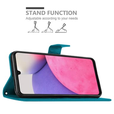 Samsung Galaxy A33 5G Plånboksfodral Skal (Blå)