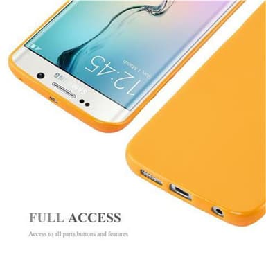 Samsung Galaxy S6 EDGE Skal Fodral Case (Gul)