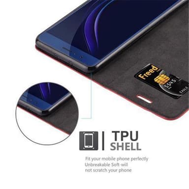 Honor 8 / 8 PREMIUM Skal Fodral Case (Röd)