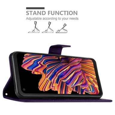 Samsung Galaxy XCover PRO Plånboksfodral Skal (Lila)