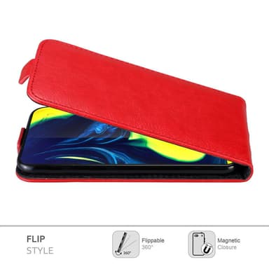 Samsung Galaxy A80 / A90 4G Flipfodral Skal (Röd)
