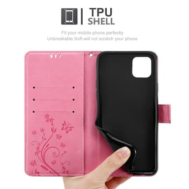iPhone 13 PRO MAX Plånboksfodral Skal (Rosa)