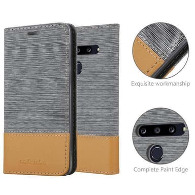 LG G8 Plånboksfodral Skal (Grå)