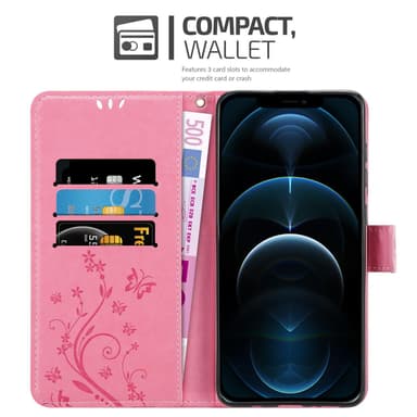 iPhone 13 PRO MAX Plånboksfodral Skal (Rosa)