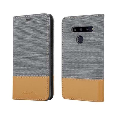 LG G8 Plånboksfodral Skal (Grå)