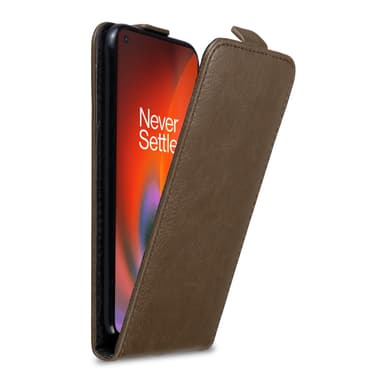 OnePlus Nord 2 5G Flipfodral Skal (Brun)