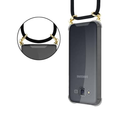 Samsung Galaxy J5 2015 Skal Fodral Kedja (Svart)