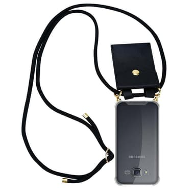 Samsung Galaxy J5 2015 Skal Fodral Kedja (Svart)