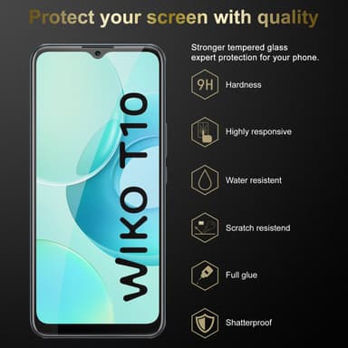WIKO T10 3x Skyddsglas Skyddsfilm Skärmskydd
