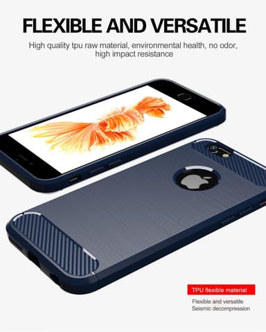 iPhone 6 / 6S Skal Fodral Case (Blå)